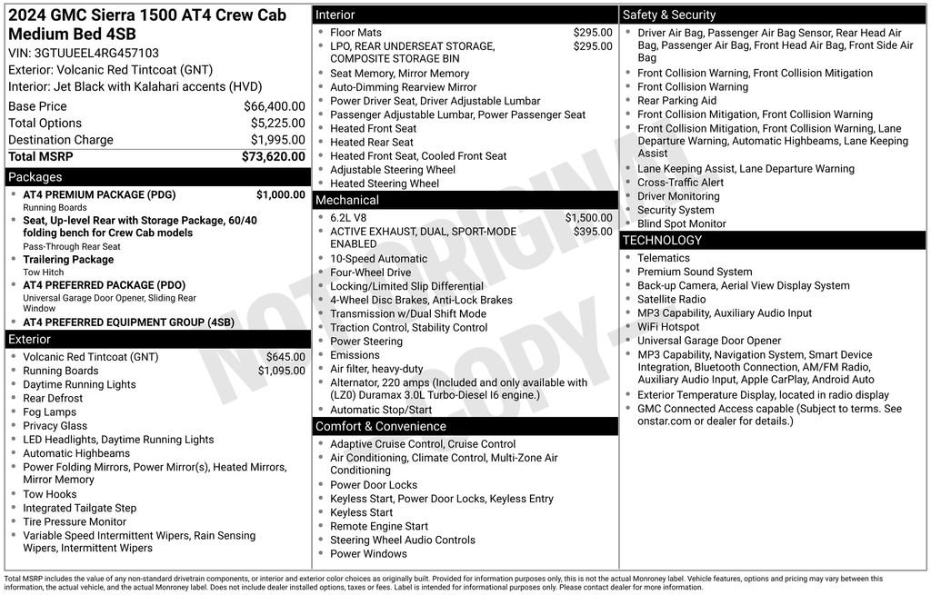 Used 2024 GMC Sierra 1500 AT4 w/ AT4 Premium Package AWD/4WD image 36