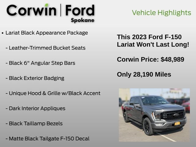 Certified 2023 Ford F150 Lariat w/ Equipment Group 502A High AWD/4WD image 7