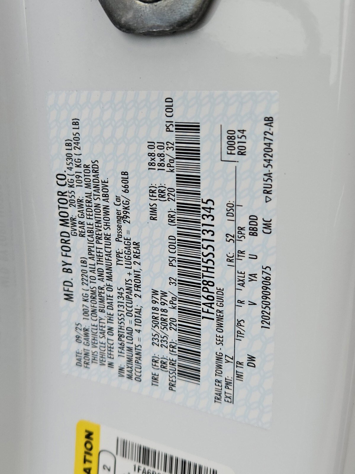 Certified 2025 Ford Mustang EcoBoost image 30