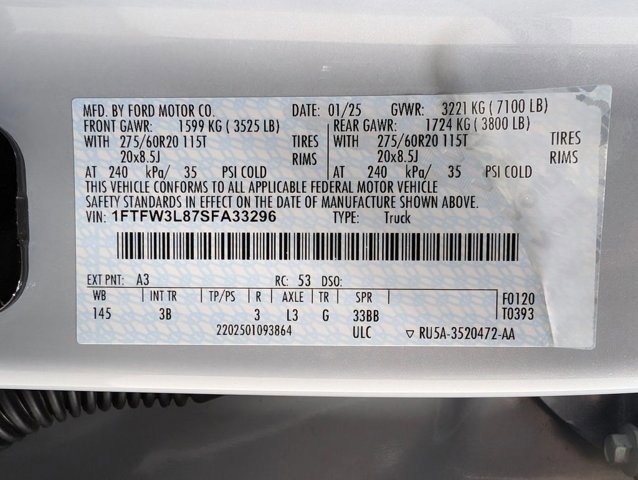 Certified 2025 Ford F150 XLT w/ Equipment Group 303A High image 9