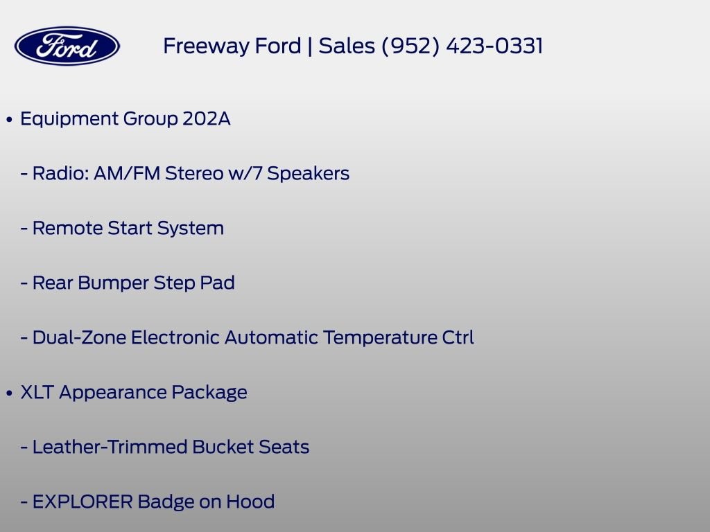 Certified 2018 Ford Explorer XLT w/ Equipment Group 202A AWD/4WD image 13