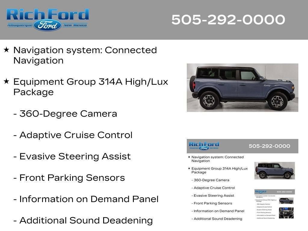 Certified 2024 Ford Bronco Outer Banks AWD/4WD image 40