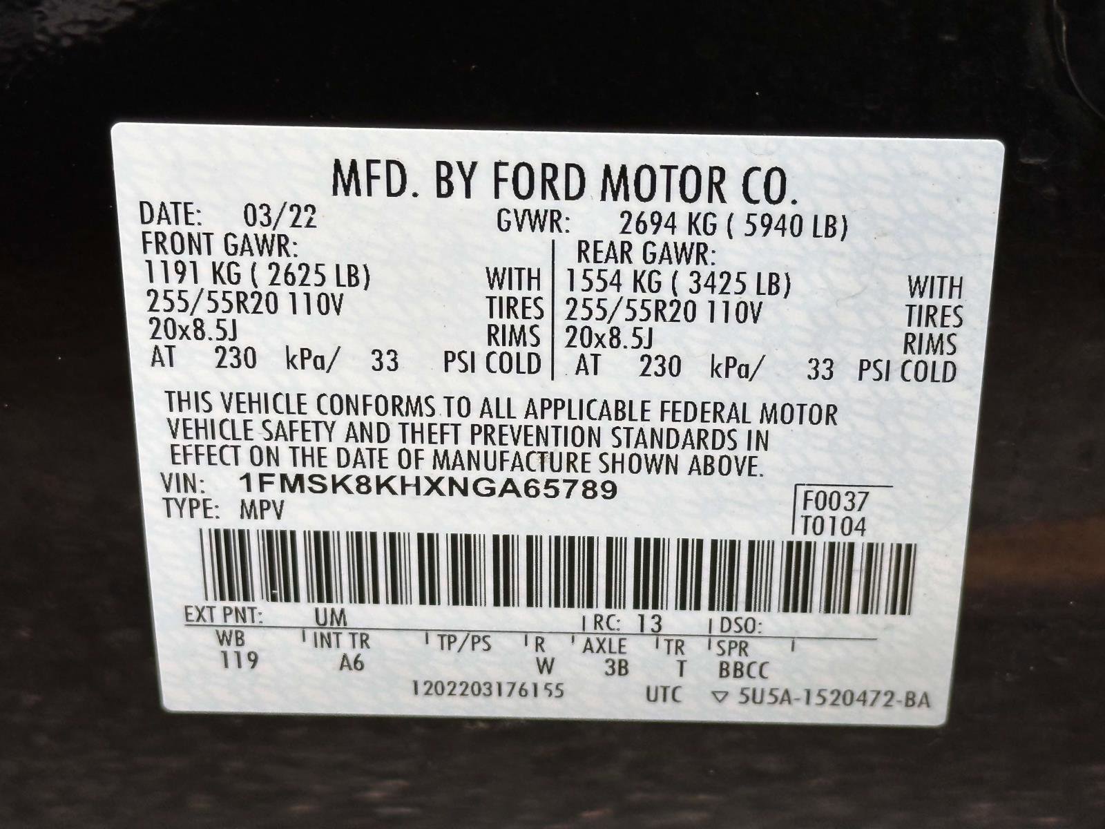 Certified 2022 Ford Explorer ST-Line image 31