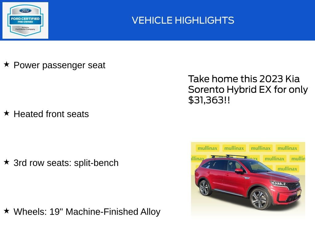 Used 2023 Kia Sorento EX image 19