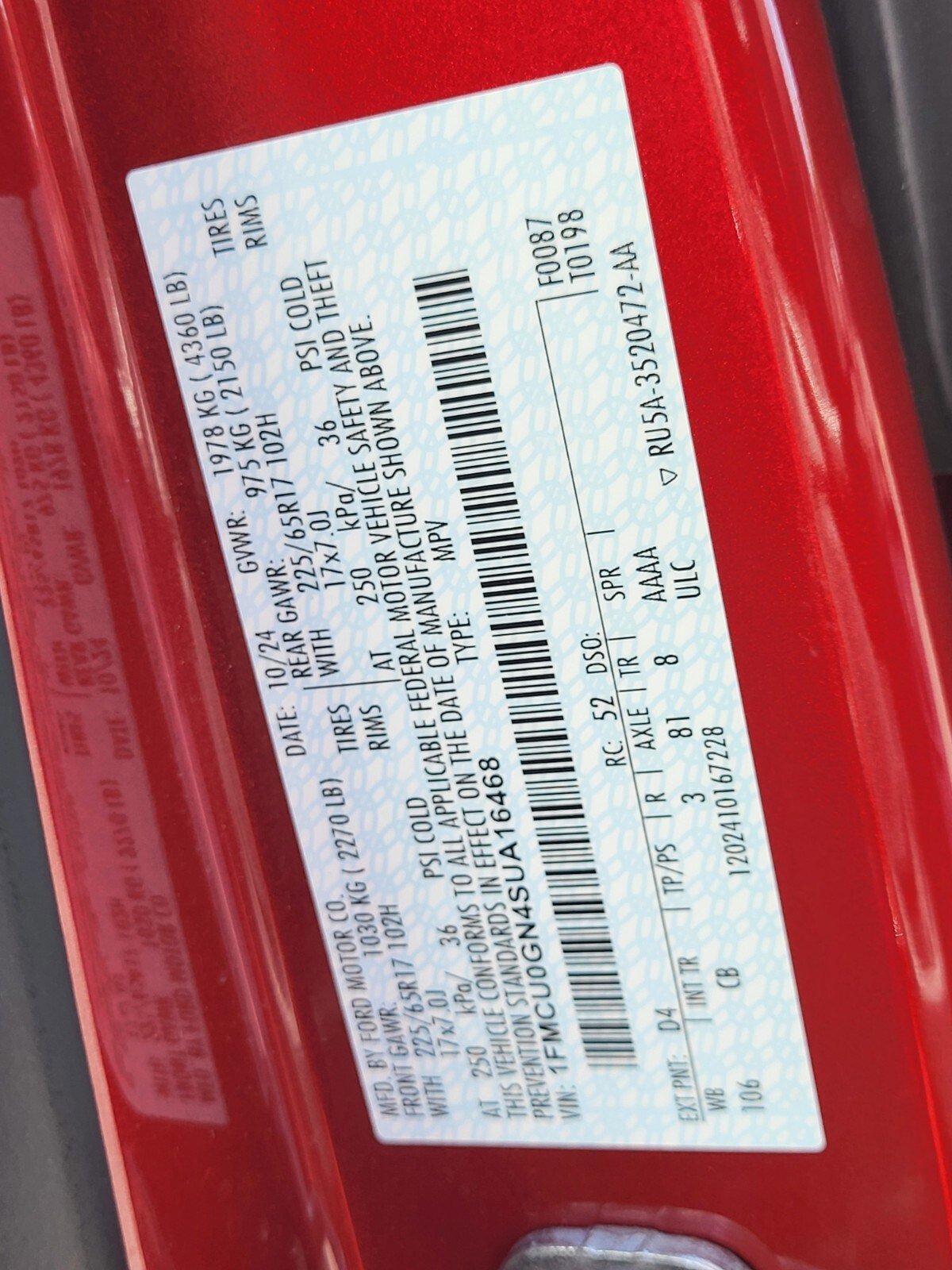 Certified 2025 Ford Escape Active image 34