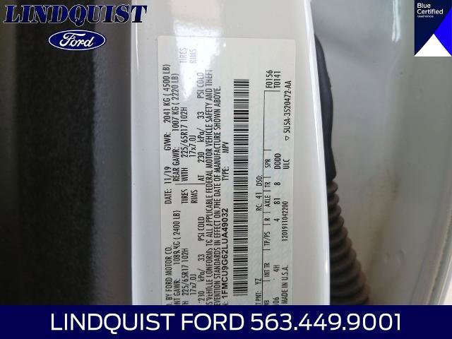 Certified 2020 Ford Escape SE AWD/4WD image 24