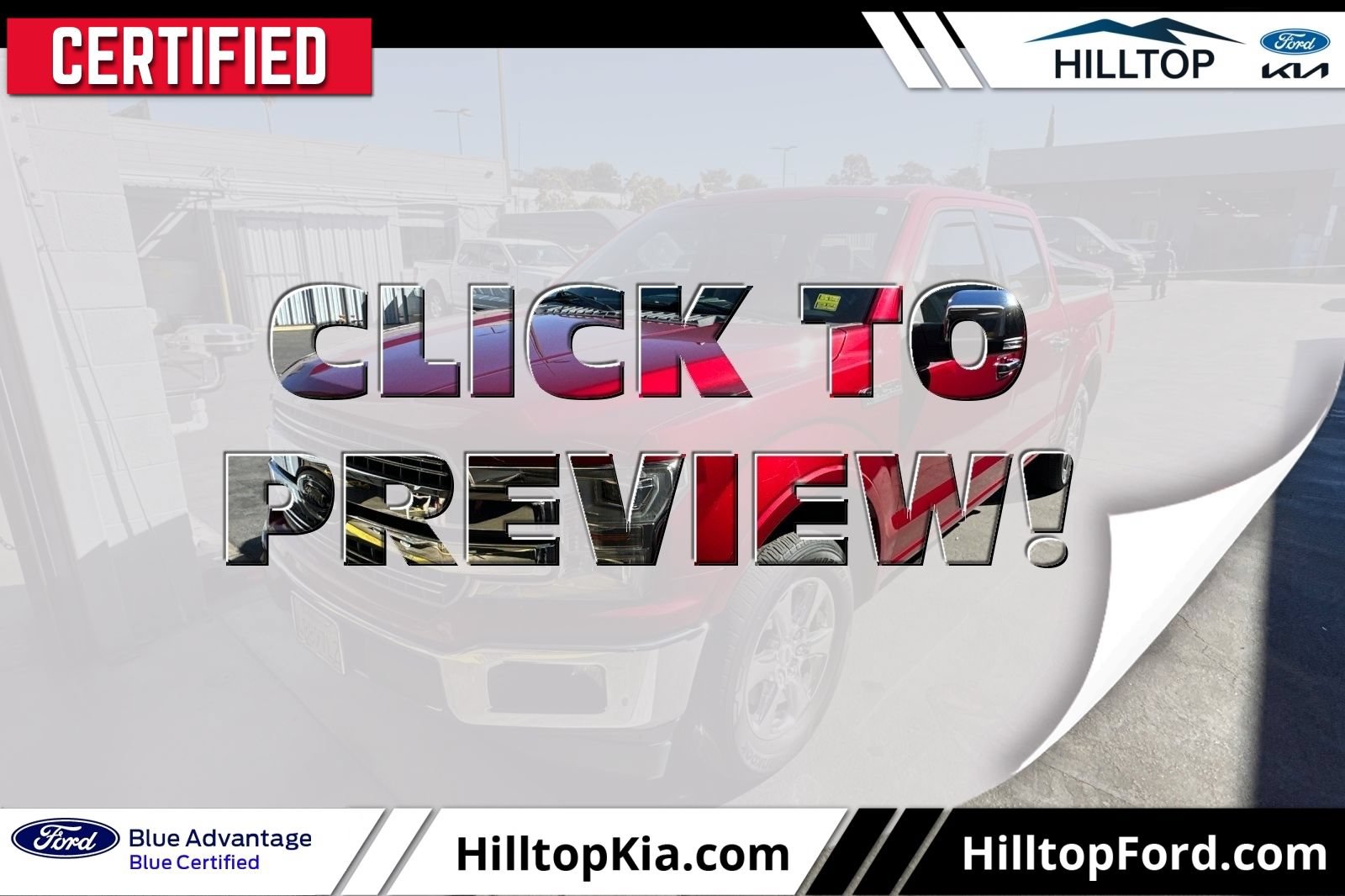 Certified 2019 Ford F150 Lariat w/ Equipment Group 502A Luxury
