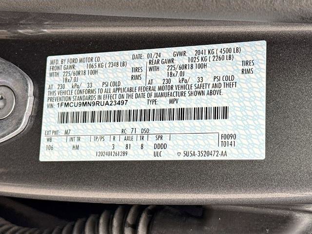 Certified 2024 Ford Escape ST-Line AWD/4WD image 23