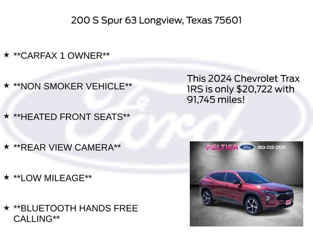 Used 2024 Chevrolet Trax RS FWD image 6