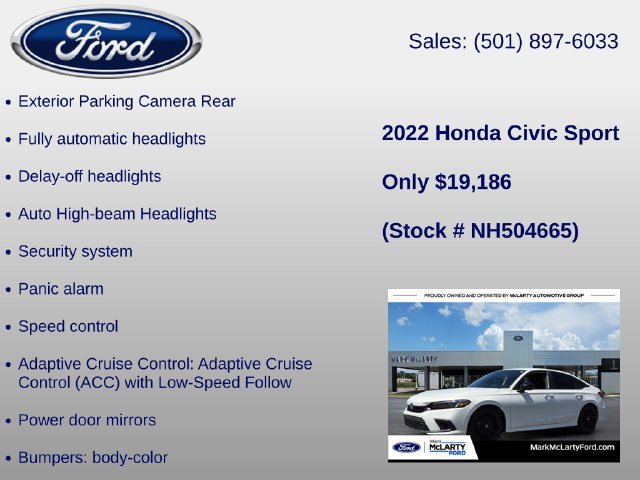 Used 2022 Honda Civic Sport image 24