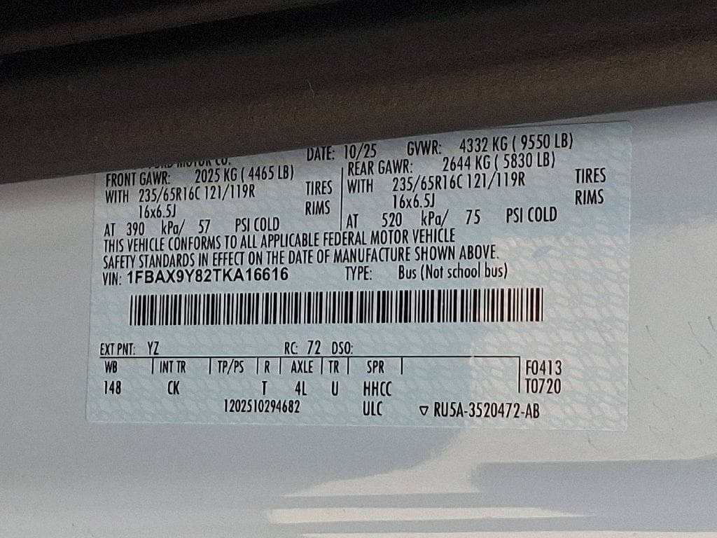 Certified 2026 Ford Transit 350 XLT AWD/4WD image 28