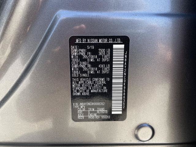 Used 2019 Nissan Armada SV w/ Driver Package AWD/4WD image 32
