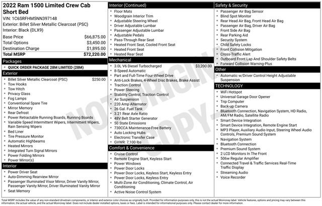 Used 2022 RAM 1500 Limited AWD/4WD image 41