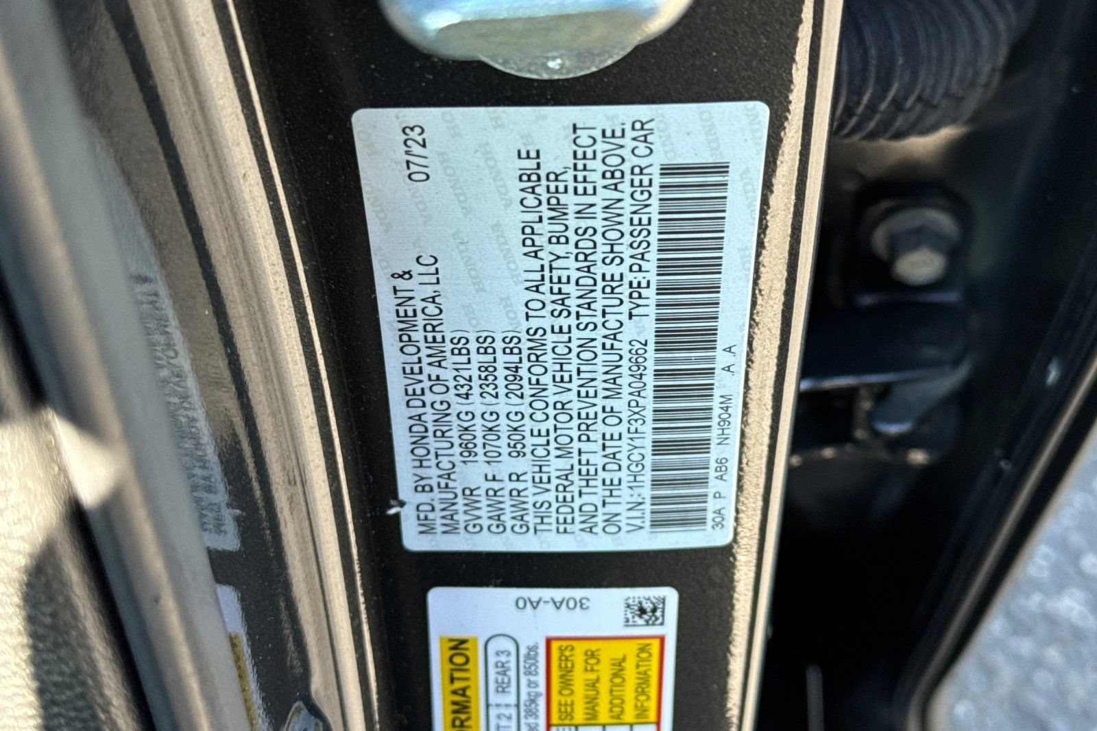 Used 2023 Honda Accord EX image 28
