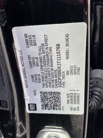 Used 2026 Chevrolet Colorado W/T w/ WT Custom Package image 12