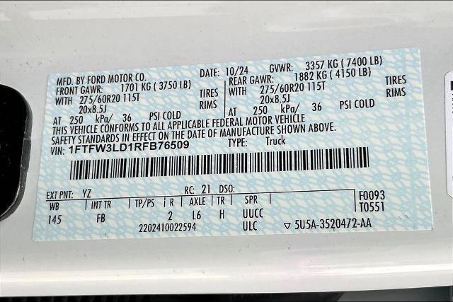 Certified 2024 Ford F150 XLT w/ Equipment Group 302A MID image 20