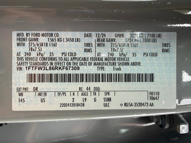Certified 2024 Ford F150 XLT w/ Equipment Group 302A MID AWD/4WD image 23