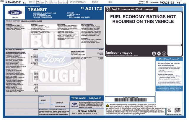 Certified 2023 Ford Transit 350 DRW AWD w/ Interior Upgrade Package image 13