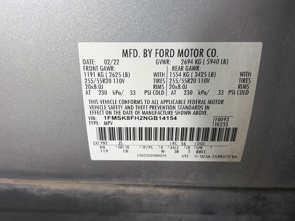 Certified 2022 Ford Explorer Limited AWD/4WD image 9