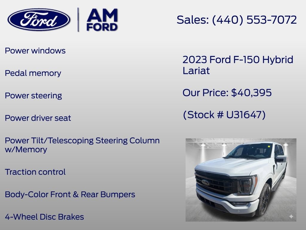 Certified 2023 Ford F150 Lariat w/ Equipment Group 502A High AWD/4WD image 27