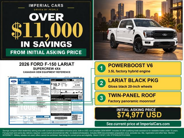 Certified 2026 Ford F150 Lariat AWD/4WD image 3