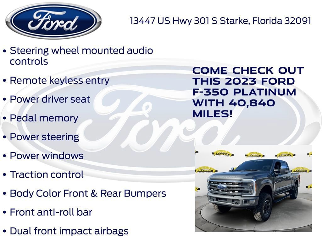 Certified 2023 Ford F350 Platinum w/ Tremor Off-Road Package image 32