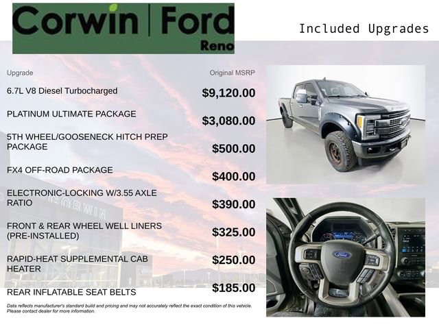 Certified 2019 Ford F350 Platinum w/ Platinum Ultimate Package AWD/4WD image 3