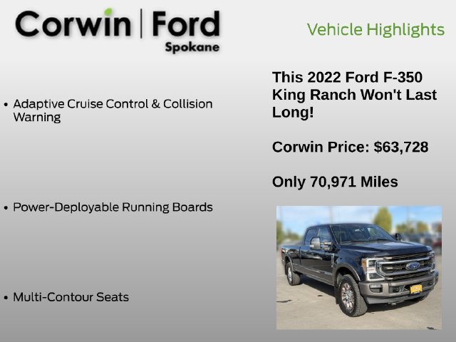 Certified 2022 Ford F350 King Ranch w/ King Ranch Ultimate Package AWD/4WD image 19