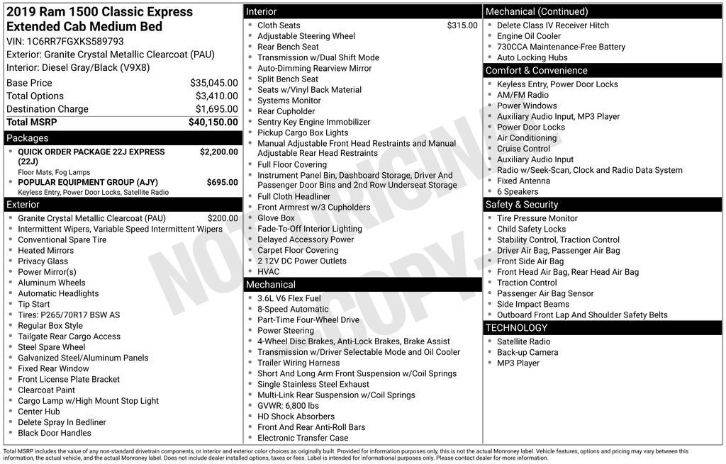 Used 2019 RAM 1500 Express image 22