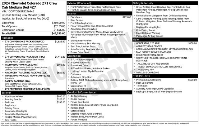 Used 2024 Chevrolet Colorado Z71 w/ Z71 Convenience Package 2 AWD/4WD image 6
