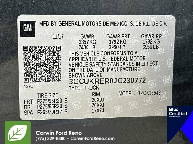 Used 2018 Chevrolet Silverado 1500 LT w/ LT Eassist Package AWD/4WD image 33
