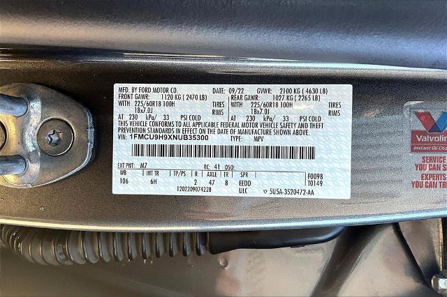 Certified 2022 Ford Escape SEL w/ Technology Package image 32