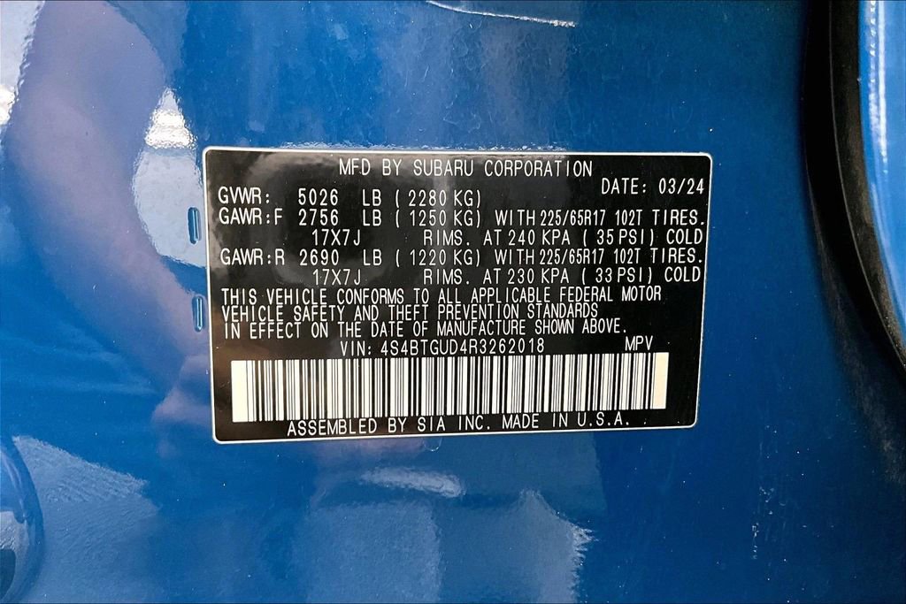 Used 2024 Subaru Outback Wilderness AWD/4WD image 34