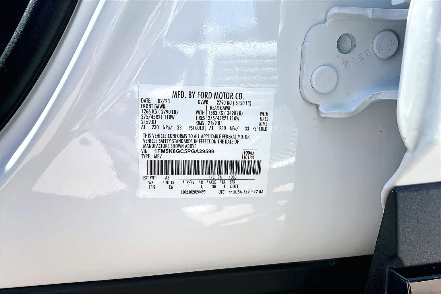 Certified 2023 Ford Explorer ST w/ Equipment Group 401A AWD/4WD image 34