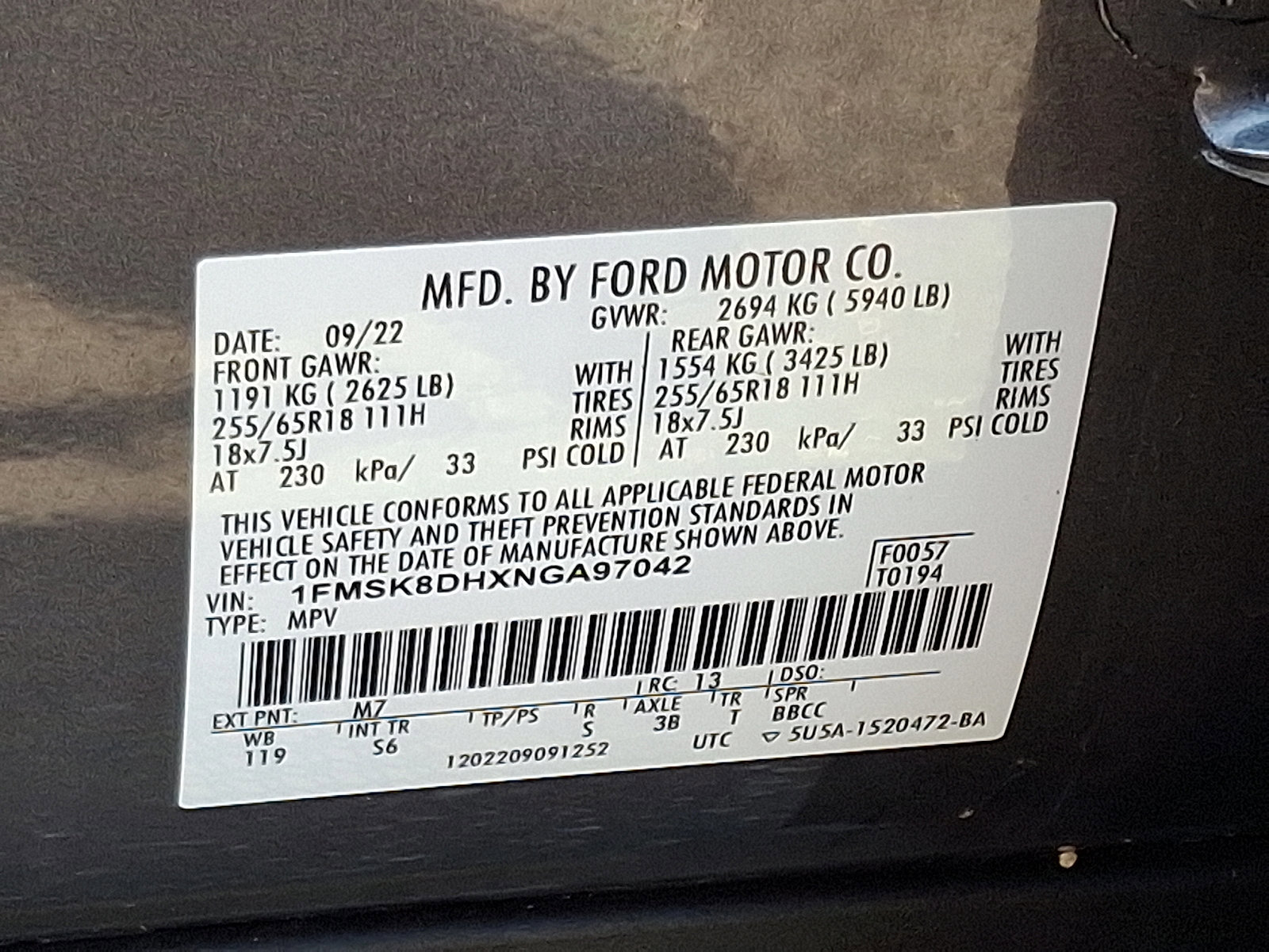 Certified 2022 Ford Explorer XLT w/ Equipment Group 202A image 27