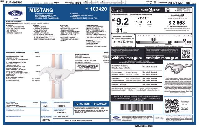 Certified 2024 Ford Mustang Coupe RWD image 5
