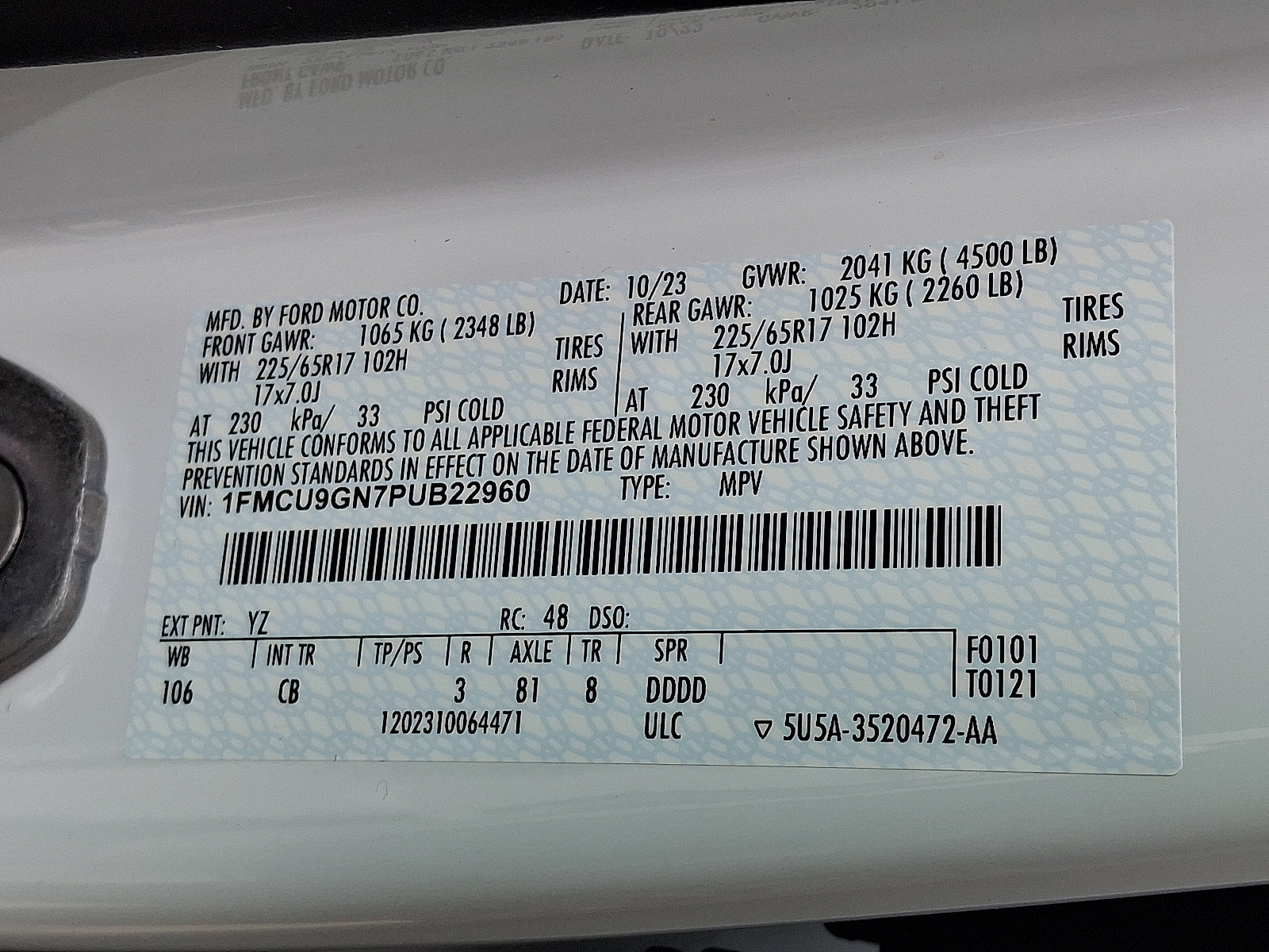 Certified 2023 Ford Escape Active image 27