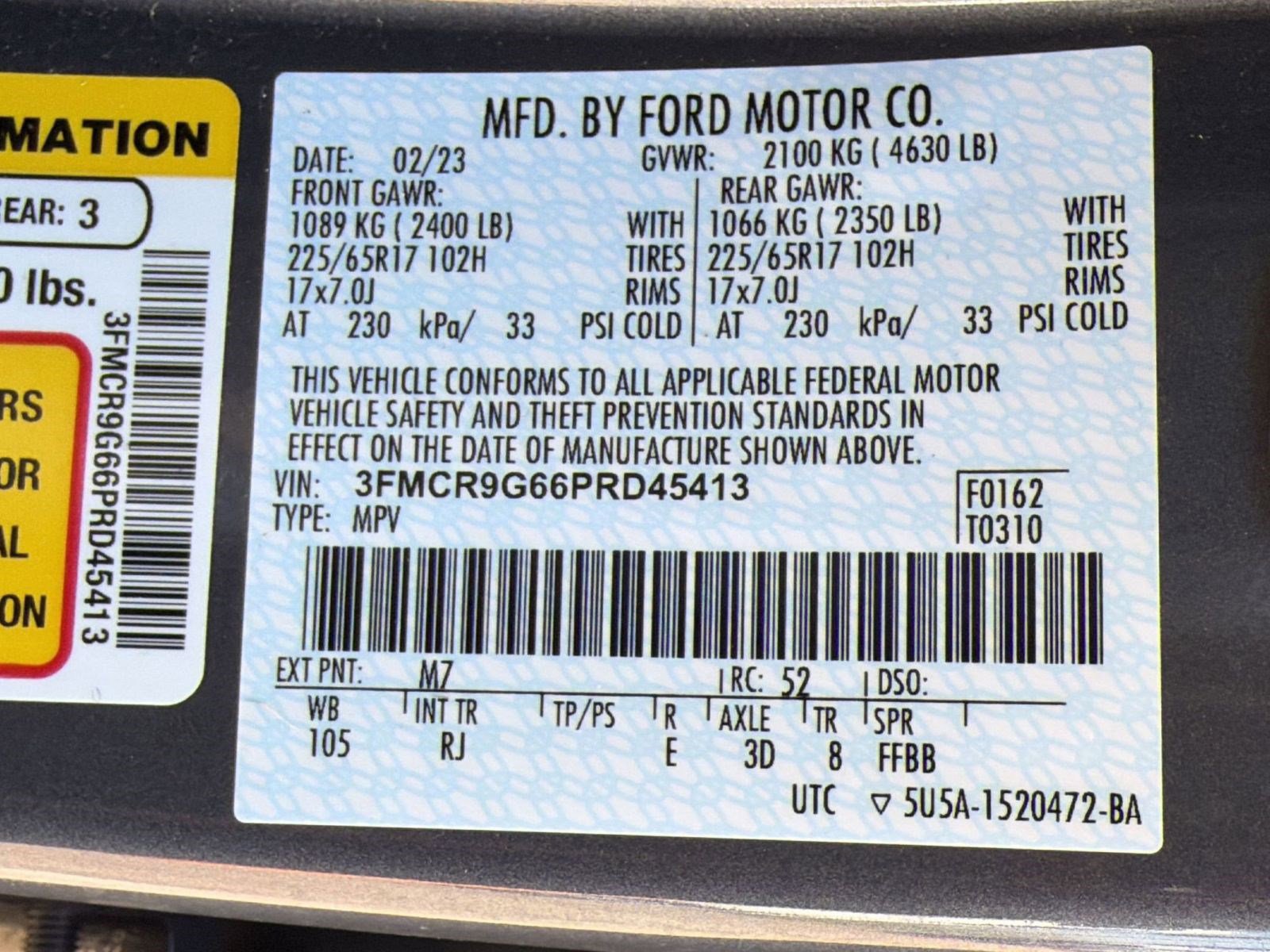 Certified 2023 Ford Bronco Sport Heritage w/ Heritage Convenience Package AWD/4WD image 20