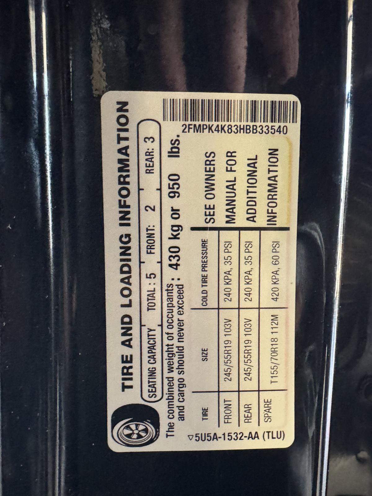 Certified 2017 Ford Edge Titanium w/ Equipment Group 301A image 44