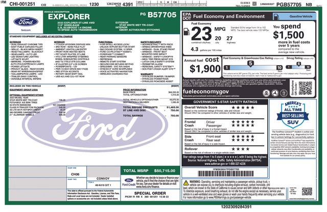 Certified 2023 Ford Explorer ST-Line w/ Class IV Trailer Tow Package AWD/4WD image 40