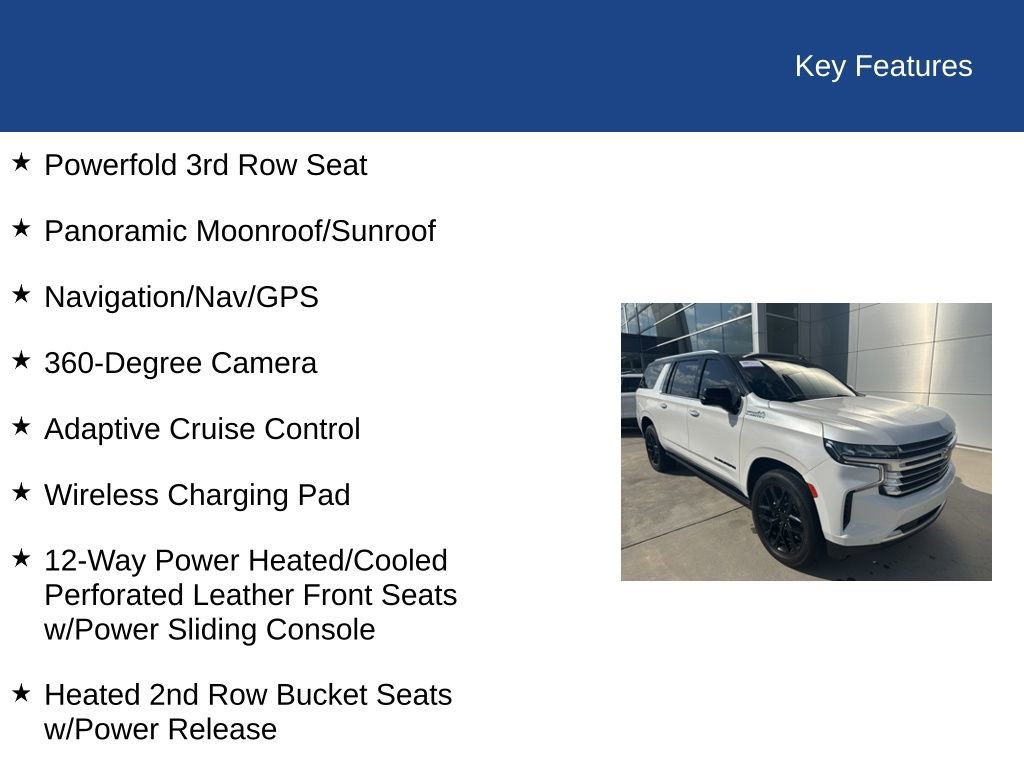 Used 2021 Chevrolet Suburban High Country w/ Premium Package 2 image 34