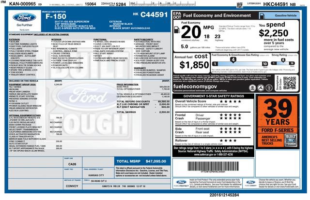 Certified 2017 Ford F150 XLT w/ Equipment Group 302A Luxury AWD/4WD image 36