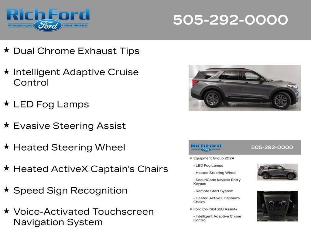 Certified 2024 Ford Explorer XLT w/ Equipment Group 202A RWD image 96