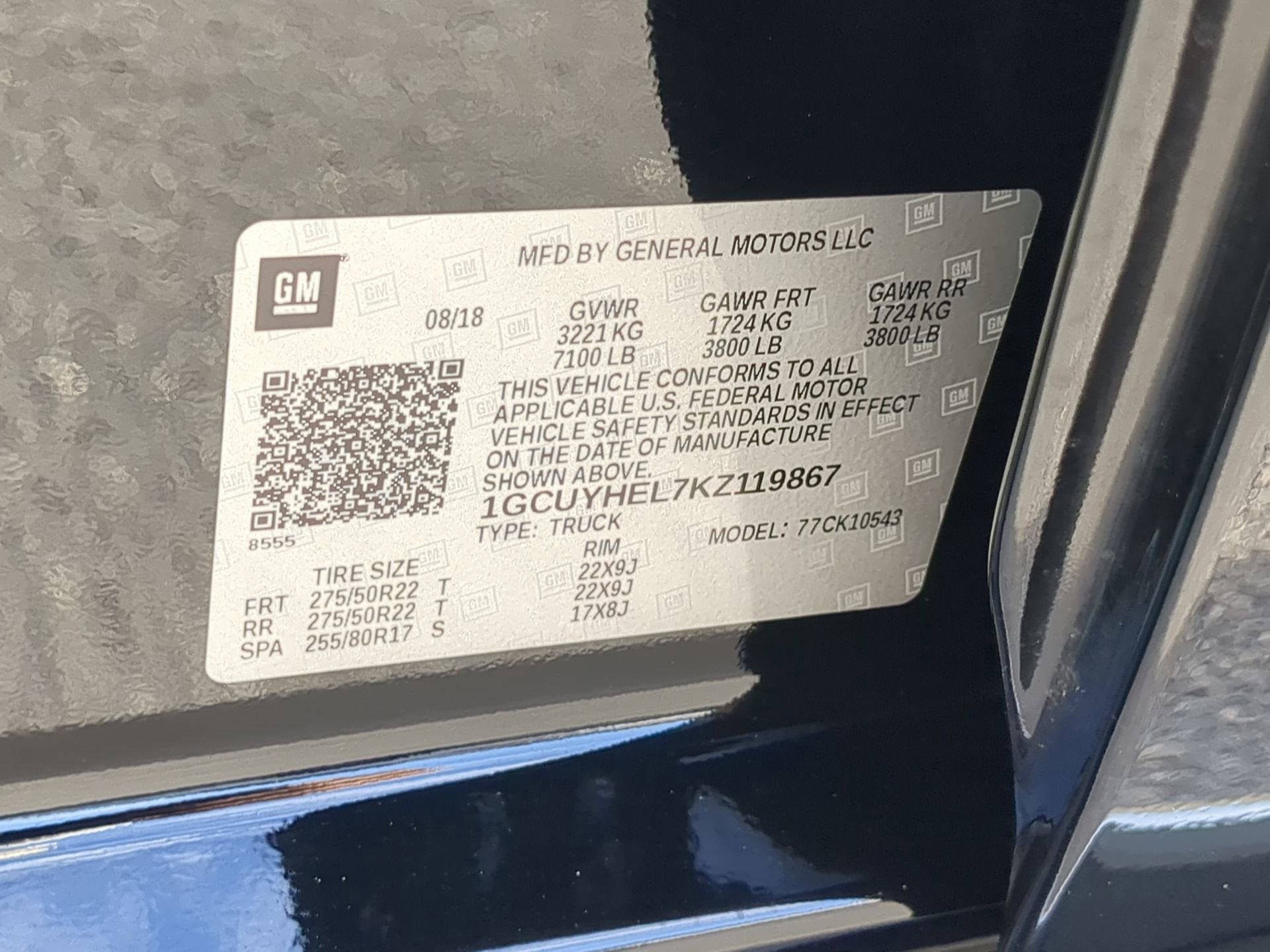 Used 2019 Chevrolet Silverado 1500 High Country w/ Technology Package image 75