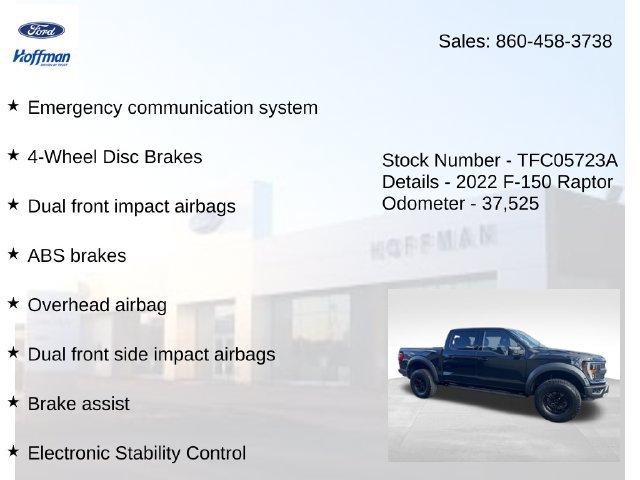 Certified 2022 Ford F150 Raptor w/ Convenience Package AWD/4WD image 20