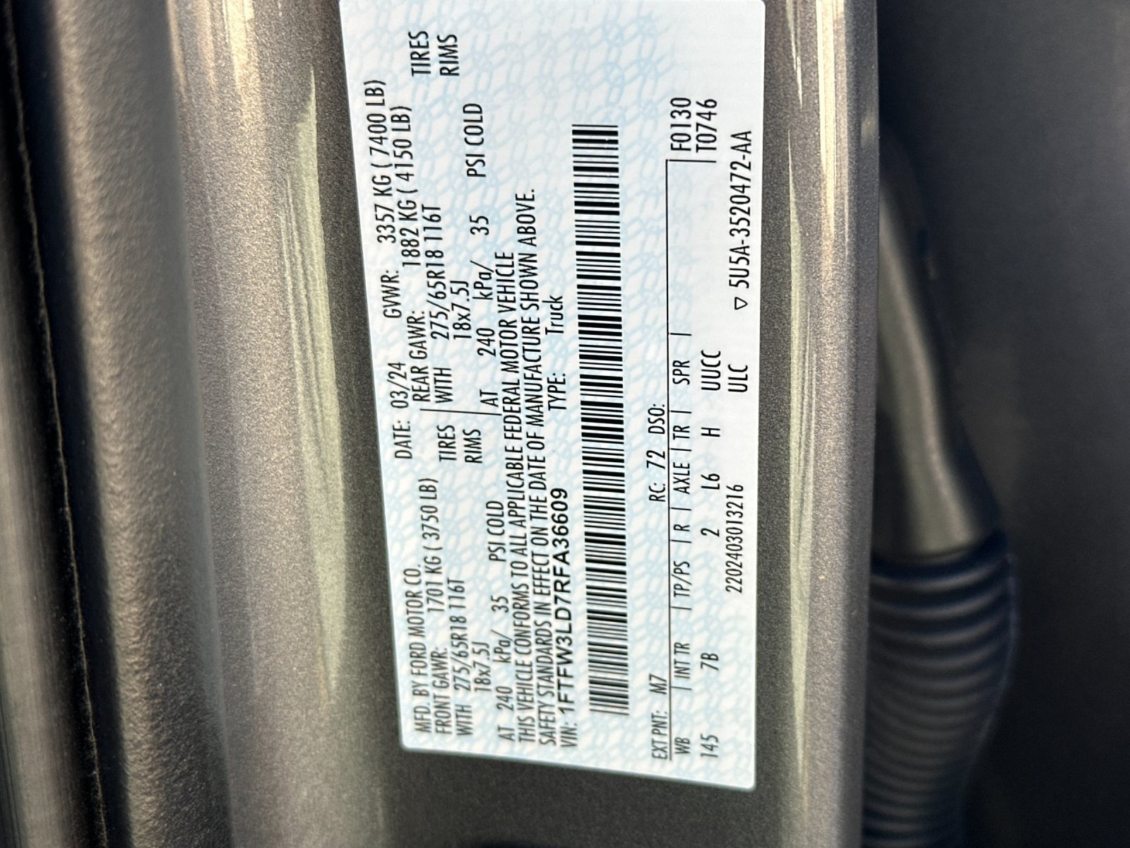 Certified 2024 Ford F150 XLT w/ Mobile Office Package AWD/4WD image 42