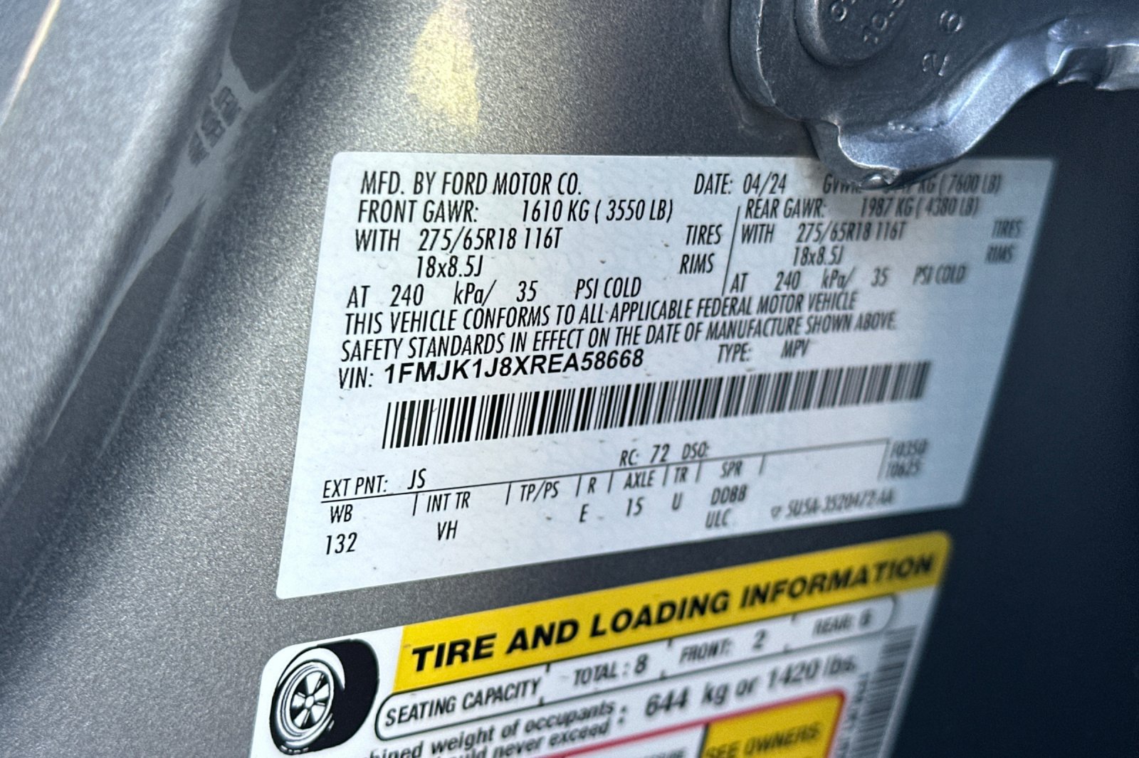 Certified 2024 Ford Expedition Max XLT AWD/4WD image 28