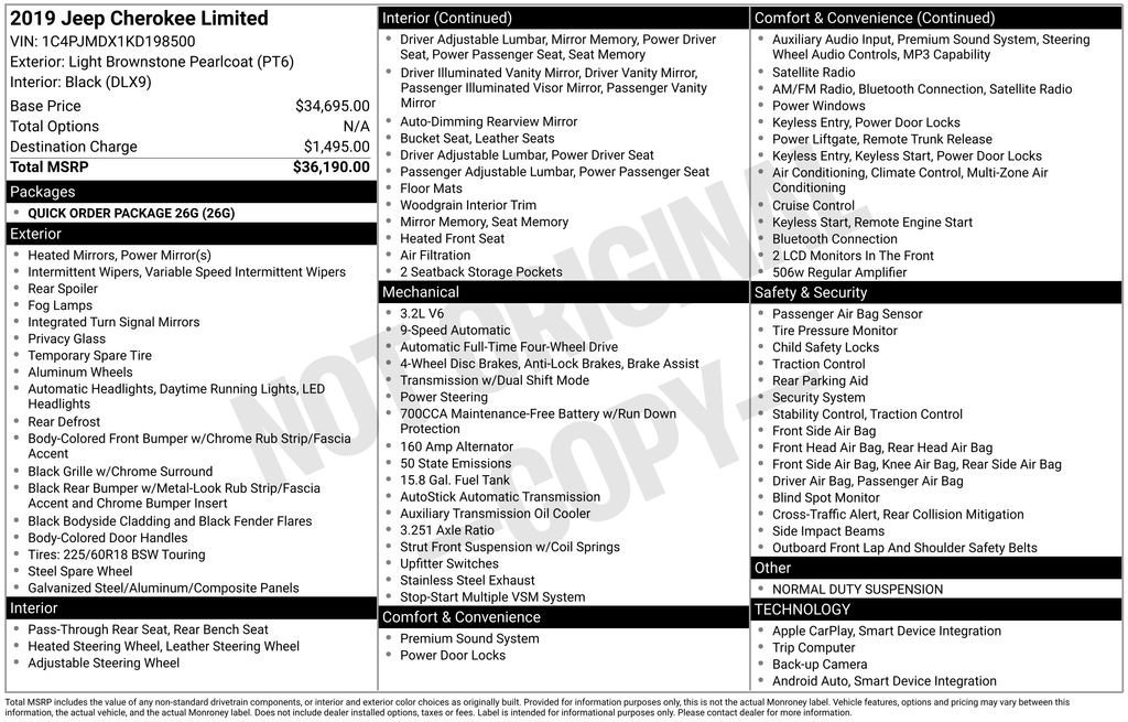 Used 2019 Jeep Cherokee Limited image 37