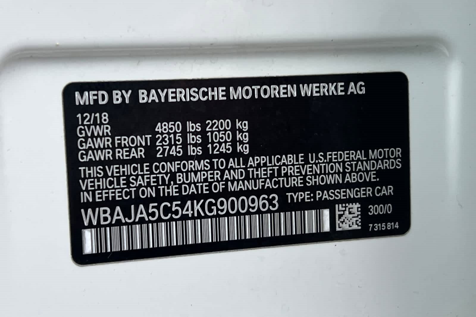 Used 2019 BMW 530i 530i w/ Convenience Package image 29