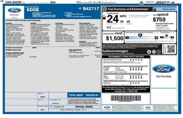 Certified 2018 Ford Edge Titanium FWD image 8